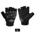 thumbnail image 2 of Guantes de moto para hombre Moto de medio dedo para escalada Senderismo Ciclismo Caucho, 2 of 8