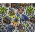 thumbnail image 5 of oneOone Polyester Spandex Lime Green Fabric Floral Craft Projects Decor Fabric Printed By The Yard 56 Inch Wide-BB, 5 of 5