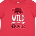 thumbnail image 4 of Inktastic Plaid Bear Wild and 1 with Arrow Boys or Girls Baby T-Shirt, 4 of 5