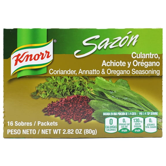 KNORR SAZON CULANTRO, ACHIOTE, OREGANO 18/16ct  <797231>)