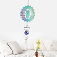 thumbnail image 3 of Fairy Kinetic Gradient Color Wind Spinner Sculpture 3D Wind Chimes Sun Catcher Gazing Ball Spiral Tail Stabilizer, 3 of 5