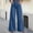 Blue women wide leg jeans a1, variant on Cagogo Women's Wide Leg High Waisted Jeans with Pockets Denim Casual Loose Long Pants Baggy Streetwear Trousers Everyday Denim Jeans, Black XL