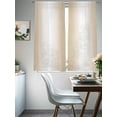 thumbnail image 5 of Beige White Ombre Semi Sheer Curtains 63 Inch Length 2 Panels Set, Country Minimalist Abstract Gradient Sheer Kitchen Curtain Privacy Voile Window Curtain for Living Room Bedroom Rod Pocket Drapes, 5 of 7