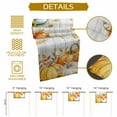 thumbnail image 6 of Table Runner Dresser Scarves 72 Inch Long,Thanksgiving Farm Pumpkin Leaves Linen Dining Table Runners Sunflower Plant Wood Board Tabletop Scarf for Wedding Holiday Party Kitchen, 6 of 9