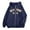 Navy, variant on New York Zip Up Hoodies for Women Letter College Sweatshirts with Pockets