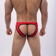 thumbnail image 5 of Mens Underwear Men Casual Fashion Solid Brief Panties Sexy Mesh Breathable Front Opening, 5 of 9