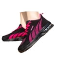 thumbnail image 2 of Women's Sneakers Breathable Mesh Running Shoes Fashion Lace Up Casual Sneakers Lightweight Comfortable Walking Athletic Shoes, 2 of 5