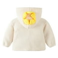 thumbnail image 4 of Fesfesfes Newborn Baby Girls Boys Little Kids Fleece Jacket Winter Warm Coat Knit Outwear Hooded Jumpsuit, 4 of 5