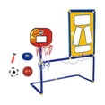 thumbnail image 2 of Portería de fútbol Colamx 3 en 1 con aro de baloncesto y estante para discos, 2 of 8