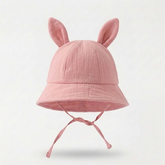 Kids Girls Watermelon Red Sun Hat Kids Bucket Hat Lightweight Breathable Cotton Outdoor with Adjustable Chin Strap,Size Free Size