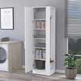 thumbnail image 2 of CoSoTower 2-Door 6-Shelf Tall Storage Cabinet White, 2 of 6