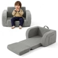 thumbnail image 1 of Sofá para niños pequeños MuaMelop convertible 2 en 1 gris, 1 of 8