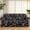 Black White, variant on HonorHut Sofa Slipcover with Ruffle Skirt Printed Elastic Full Couch Cover Universal Washable Sofa Cover 1 Seater 35x55 Inch Blue Orange