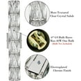 thumbnail image 2 of Modern Crystal Wall Sconce 6-Light Chrome Bathroom Wall Light Fixture, 2 of 6