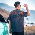 thumbnail image 2 of Camiseta de hombre Tops jaspeados Trashy Y2k Camisetas para hombre Camisetas Gráficas Seda helada Suave Gótica Grunge Acuarela Oversize Secado rápido Caliente, 2 of 4