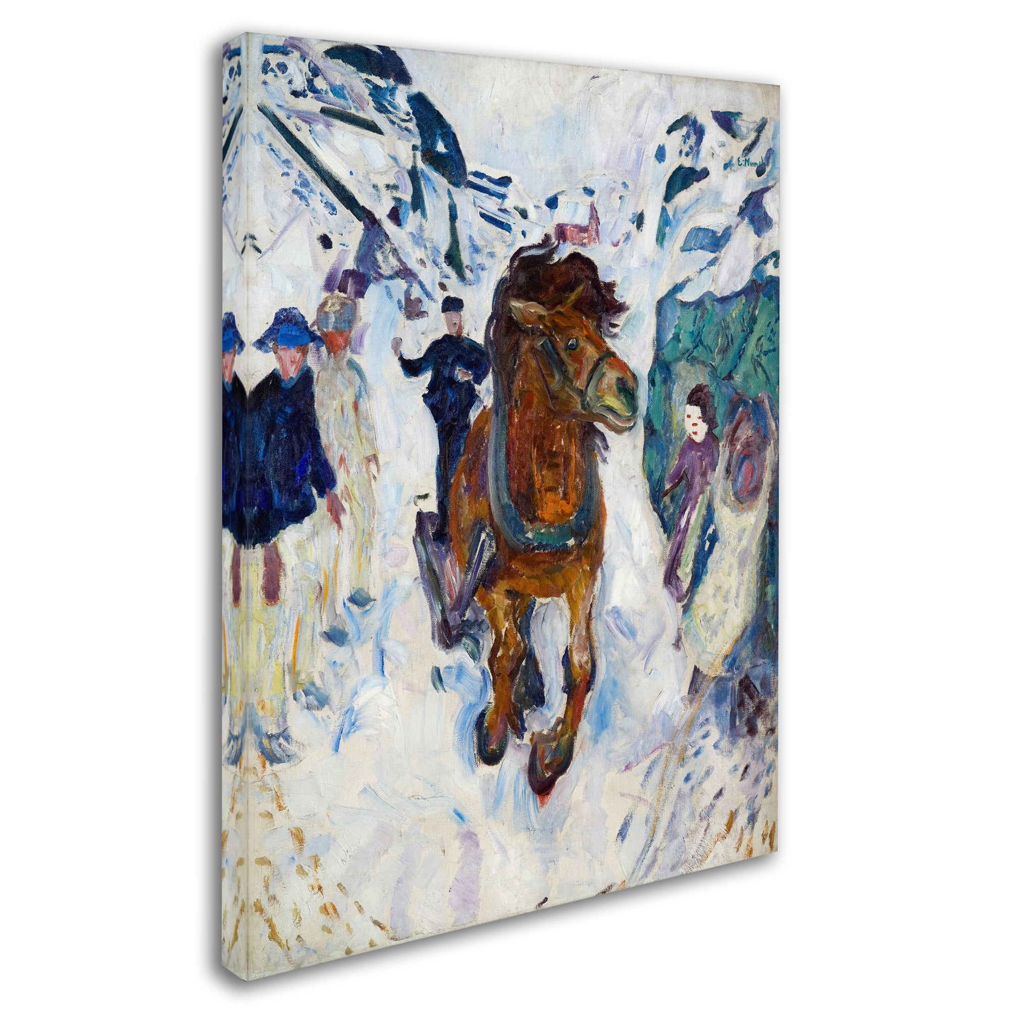 Trademark Fine Art 'Galloping Horse' Canvas Art by Edvard Munch