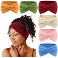 thumbnail image 3 of Banda para el cabello ensanchada de 18cm para mujer, diadema elástica para Yoga, banda para el cabello para correr, cabeza deportiva absorbente de sudor, 3 of 6