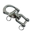 thumbnail image 2 of 4 Pcs Stainless Steel 5" SWIVEL Jaw Snap Shackle Sailboat Quick Release Locking, 2 of 9