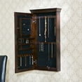 Adeline Wall Mount Jewelry Armoire, Espresso