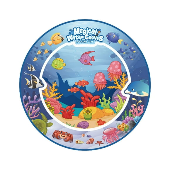 Kidstoy Baby Toys Large-Sized Painting Blanket Coloring Mat Kids Toys Large Water Painting Mat Magical Water Canvas Gifts for Girls Boys Age 4 5+ 2 Pens and Booklet Inclueded Easter Basket