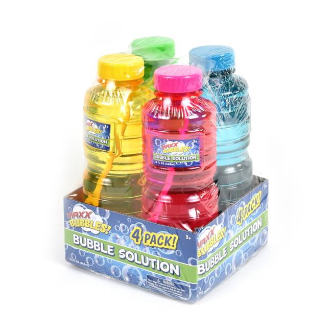 Maxx Bubbles 9064677 Bubble Solution, Pack of 4