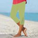 thumbnail image 2 of Pantalones pitillo lisos para mujer, leggings con parche de encaje perforado, poliéster y spandex, elegantes y casuales, tallas S-XXL, 2 of 7