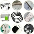 thumbnail image 3 of 24 Pack Curtain O-Rings Multifunctional Purpose Decorative Metal Shower Curtain Rings for Bathroom Shower Rod (Black), 3 of 7