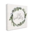 thumbnail image 3 of Stupell Industries Live Simply Phrase Green Botanical Leaf Wreath, 24 x 24,Design by Kim Allen, 3 of 5