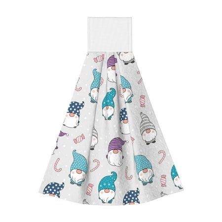 

Coaee cute winter Gnome for Fast Absorbent Hanging Towels with Velcro for Kitchen Bathroom Laundryroom