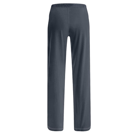SELONE Wide Leg Womens Pants Plus Size Gray Mid Waist Lounge Pants Wide Leg Cropped Trouser Pants Loose Casual Long Beach Pants Pull on Solid Soft Lightweight Comfy M Tall Breathable Summer Clothes