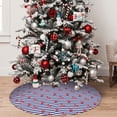 thumbnail image 5 of Sikiie Anchors 30-48 inches {designName} Print Christmas Tree Skirt Snowman Xmas Tree Skirt with Edge Christmas Decorations for Holiday Party48", 5 of 7
