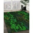 thumbnail image 3 of Ahgly Company Machine Washable Indoor Rectangle Transitional Green Area Rugs, 2' x 3', 3 of 7