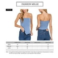 thumbnail image 5 of FashionMille Women Stretch Bandeau Jersey Tube Bodysuit Strapless Top, 5 of 5