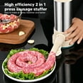 thumbnail image 4 of Sausage Stuffer Sausage Maker Tool Handmade Sausage Stuffer Sausage Stuffer Stainless Steel Manual Household Sausage Maker Machine With 4 Stuffing Tubes And Meatball Tool For Home, 4 of 8