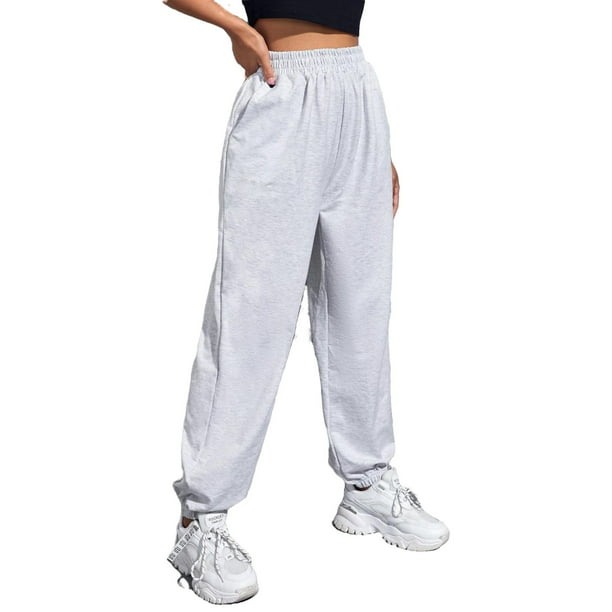 Women's Loose Elastic Waist Jogger Workout Sweatpants XL - Walmart.com