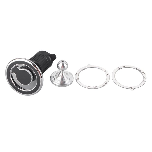 Soporte magnético para teléfono Rotación de 360 grados Imanes potentes Soporte para teléfono con soporte para tablero de automóvil para teléfonos de 4 a 7,2 pulgadas Negro