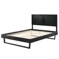 thumbnail image 3 of Platform Bed Frame, Twin Size, Wood, Black, Modern Contemporary Urban Design, Bedroom Master Guest Suite, 3 of 10