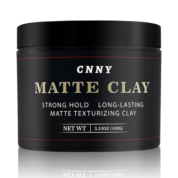 CNNY Arcilla para peinar el cabello para hombres, 3.53 oz, arcilla para el cabello con acabado mate y fijación firme con ingredientes naturales que agregan volumen y textura Tipo de cabello premium pa