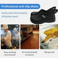 thumbnail image 4 of Non Slip Kitchen Shoes Chef Shoes For Men Women, Zapatos De Cocina Para Hombres Food Service Shoes With Waterproof Leather Upper, Comfortable Work Clog For Restaurant, Hospital, 4 of 6