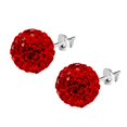 thumbnail image 1 of Guardurnaity 1 par de pendientes de plata de estilo coreano para mujer, pendientes geométricos para boda y graduación, pendientes Vintage con Ropa, zapatos y accesorios Miscelánea Rojo 8 mm, 1 of 6