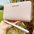 thumbnail image 5 of Michael Kors Women's Jet Set Large Flat Phone Wristlet, Dark Powder Blush Pink, 5 of 6