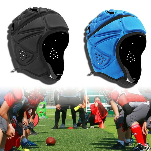 Joernso Goalkeeper Helmet with Adjustable Buckle Shock-proof Breathable Damping Function Head Protector for Sports