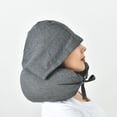 thumbnail image 3 of Almohada en forma de U, sombrero, almohada de algodón para el cuello, almohada para el cuello, almohada con capucha para el almuerzo, almohada de viaje para la oficina, 3 of 5