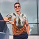 thumbnail image 4 of Balery Polka Dot Rhino Welcome Camisa Polo de Hombre con Estampado, de Manga Corta y Tejido Medio, Camisa Tipo Golf Polo-Medium, 4 of 6