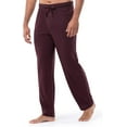 thumbnail image 2 of Fruit of the Loom Men's Extended Sizes Jersey Knit Sleep Pajama Lounge Pant - Dark Red, 2 of 6