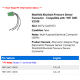 thumbnail image 2 of Manifold Absolute Pressure Sensor Connector - Compatible with 1987 GMC V2500, 2 of 2