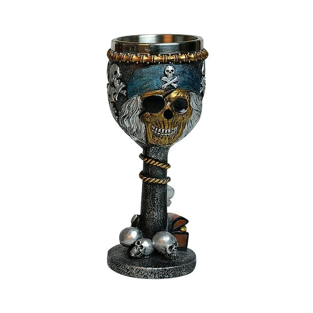 Ensemble de Verres Highball en Résine 3D Tasses à Cocktail en Acier Inoxydable pour Bar à Whisky Gothique et Accessoires de Fête à Domicile