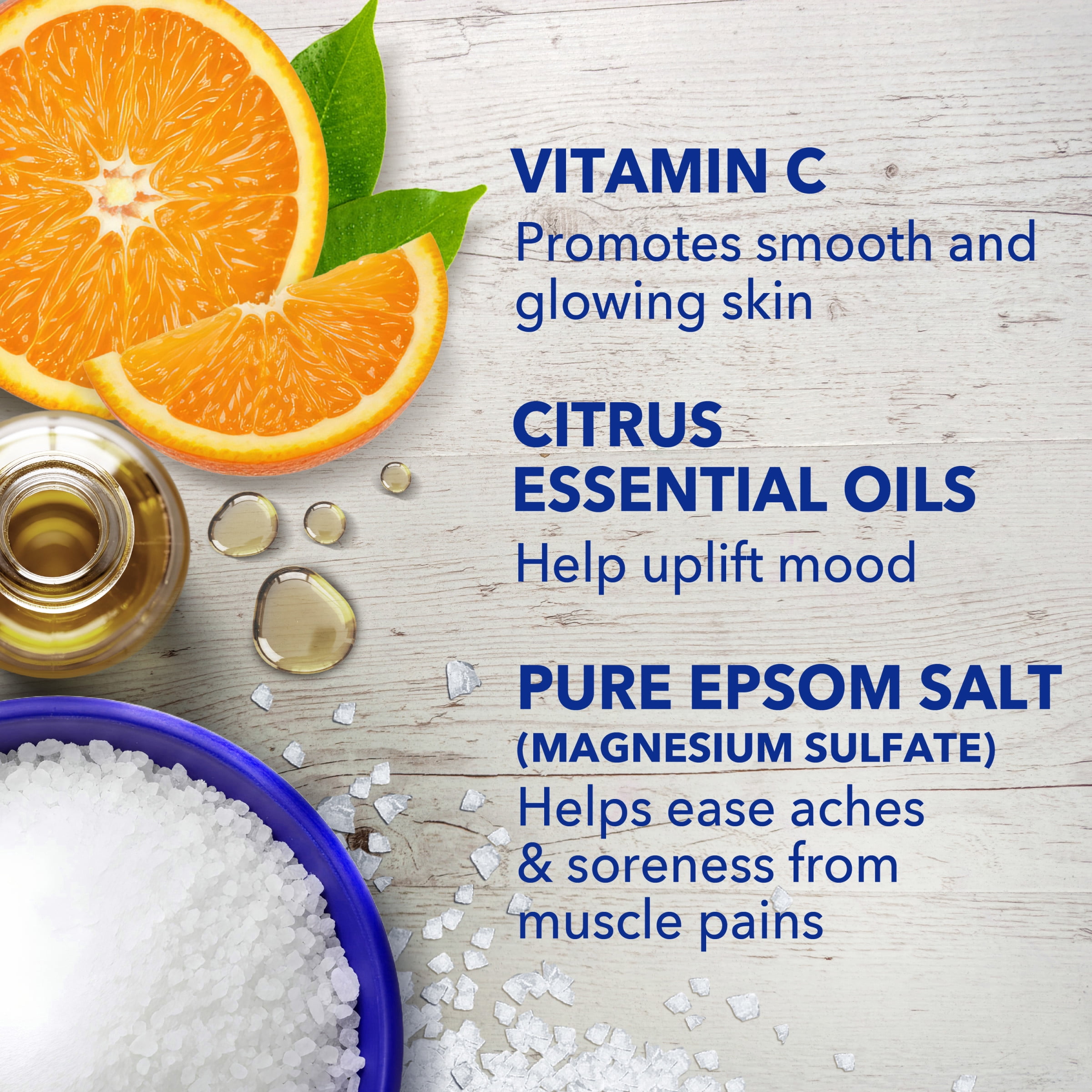 (4 pack) Dr Teal's Epsom Salt Magnesium Soak, Glow & Radiance with Vitamin C & Citrus Essential Oils, 3 lbs
