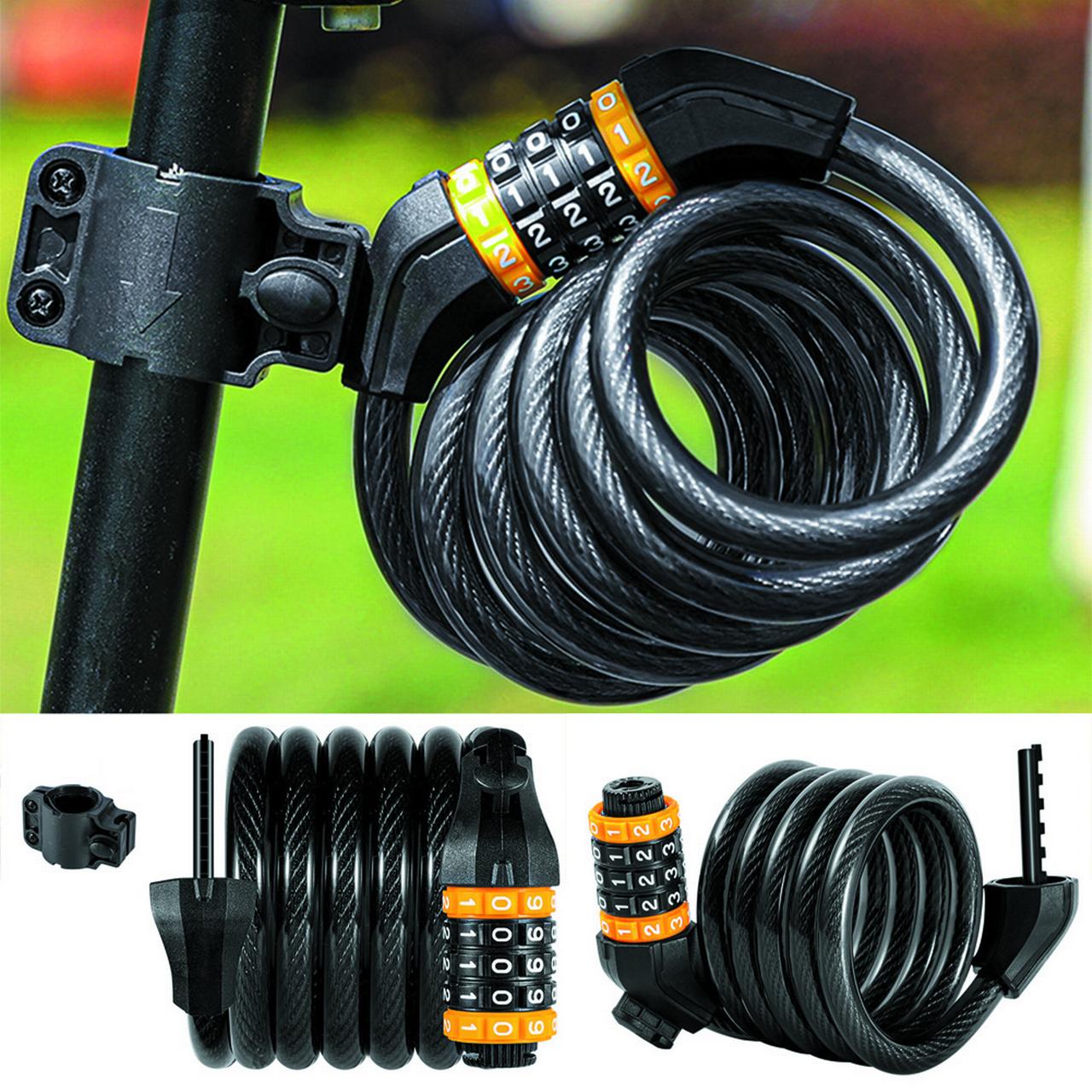 Cheers.US Bike Lock Cable Bike Lock Chain Heavy Duty AntiTheft Bicycle