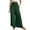 Blackish Green, variant on Gaucho Pants for Women, Women's Textured Elastic High Waisted Wide Leg Pants with Flared Design Simple and Elegant Temperament Commuting Casual Pants Womens Culottes Beige L